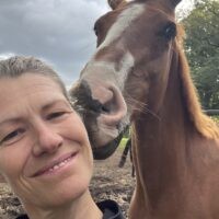 Mirjam met een paard